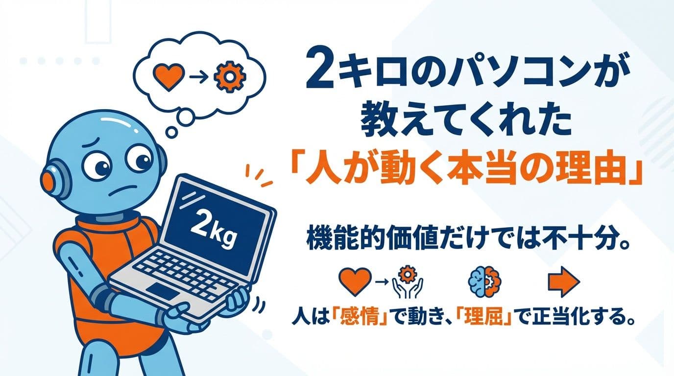 2キロのパソコンが教えてくれた「人が動く本当の理由」